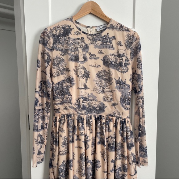 Rachel Antonoff Van Manhunt Toile Mesh Midi Dress Size 0 XS - Picture 6 of 13